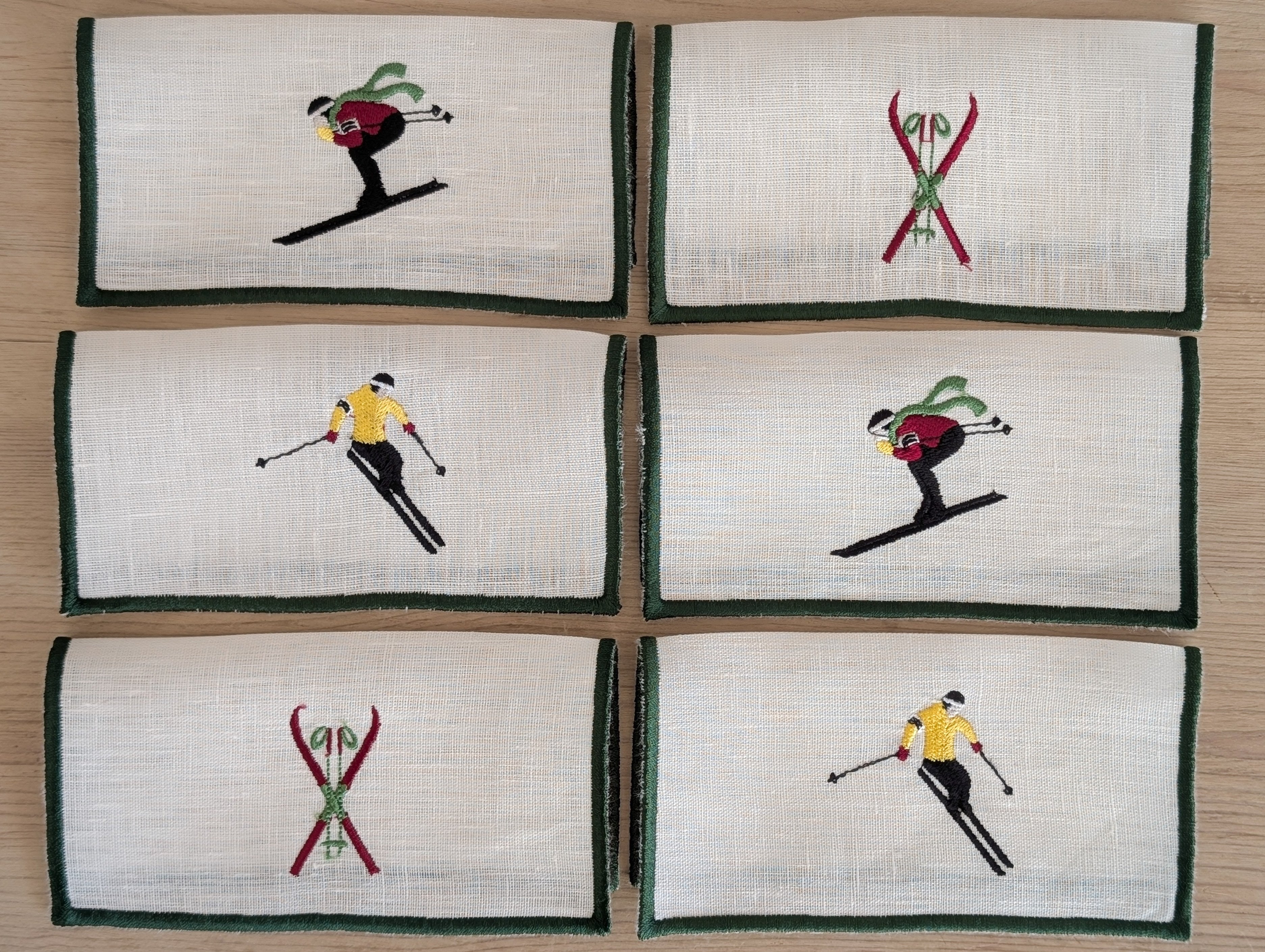 BAQUEIRA: servilleta de ski cocktail (set de 6)