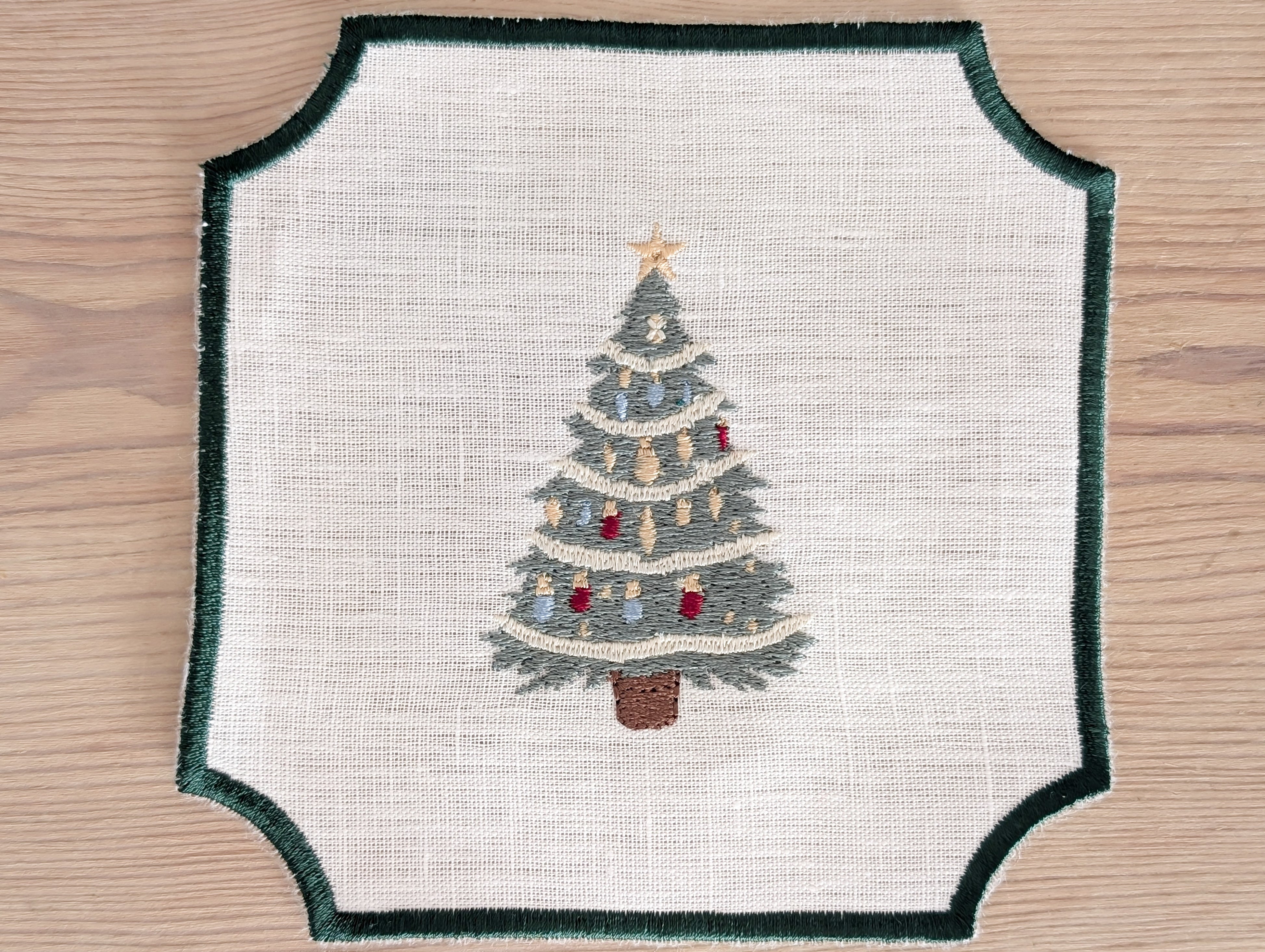 CASCANUECES: servilletas de cocktail lino Navidad (set de 6)