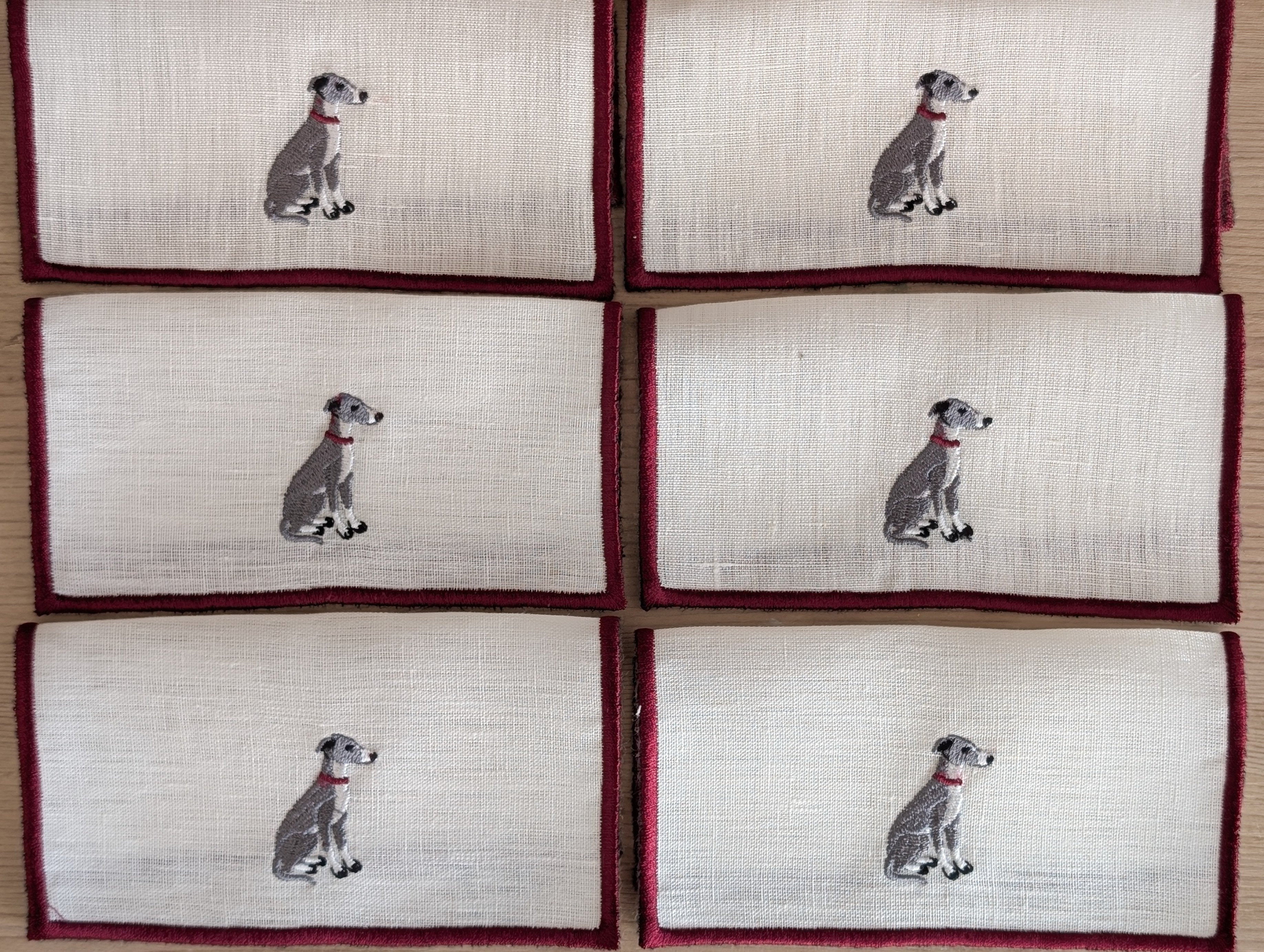 GALGO: Servilleta de lino galgo cocktail (set de 6)