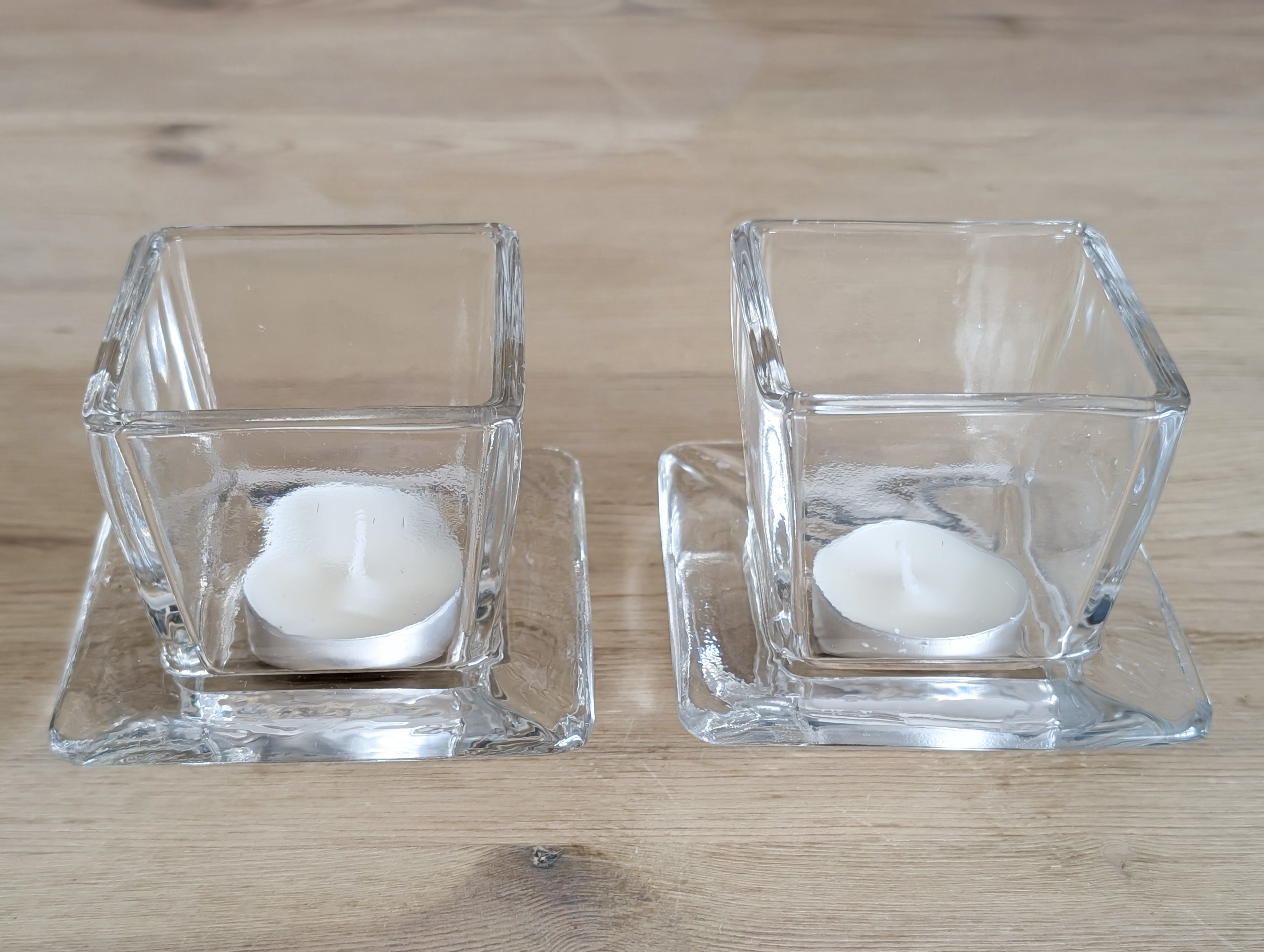 TOSCANA - portavelas cristal (set de 2)