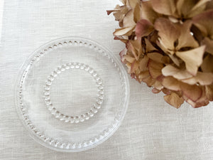 TUSCANY: Glass bread plate with balls